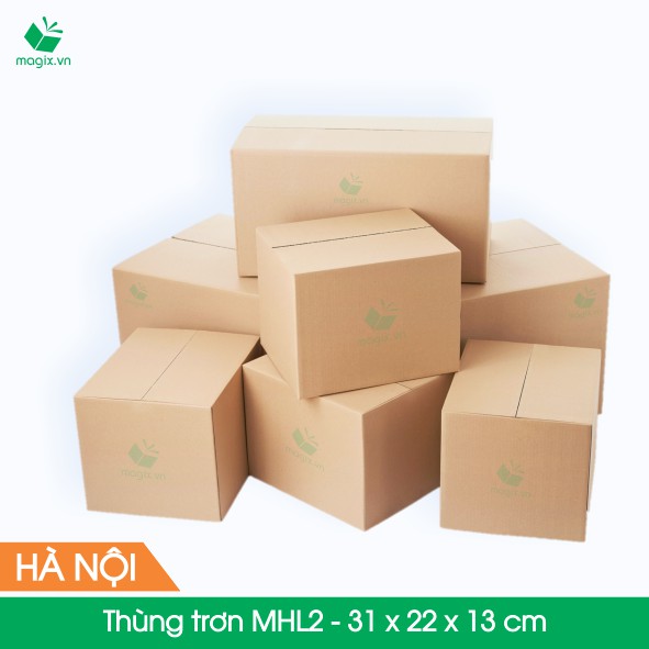 MHL2 - 31 x 22 x 13 cm (A4) - 10 Thùng hộp carton trơn