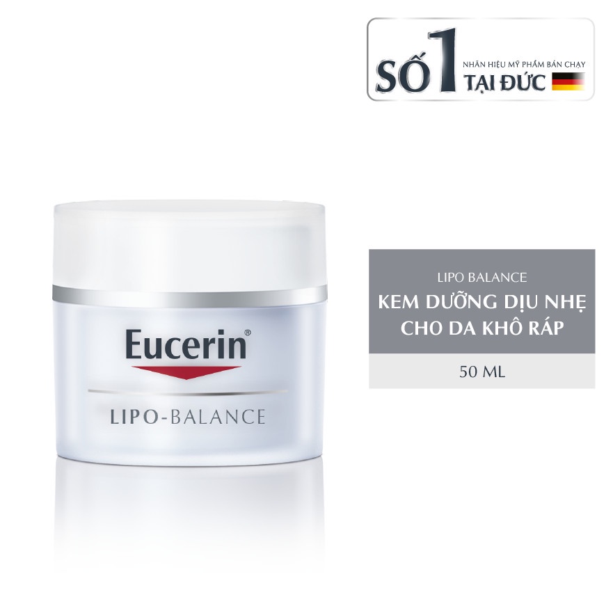 EUCERIN LIPO BALANCE 50ML - Kem dưỡng ẩm chuyên sâu cho da khô