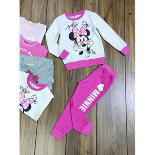 Bộ nỉ da cá cho bé gái