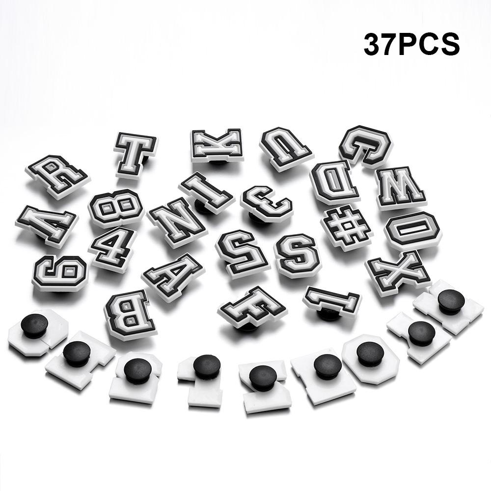 .N Phụ Kiện Trang Trí Lỗ Giày Bằng PVC In Chữ Cái Chăm Sóc &amp; Phụ Kiện Trang Trí Charms