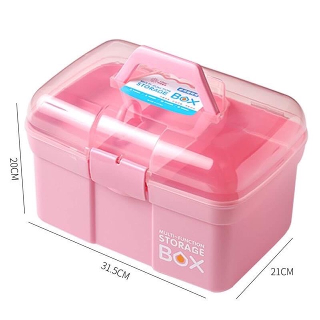 Cốp nhựa 2 tầng đựng dụng cụ ,, đồ làm nail ,mi,phun xăm,spa_mi nail chuyên sỉ lẻ