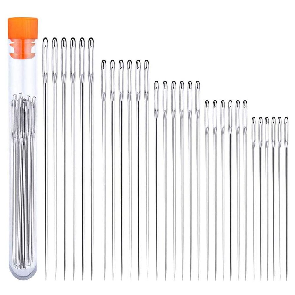 Set 15 / 30 Kim Đan Len Bằng Thép Không Gỉ Cỡ Lớn Chống Rỉ Sét