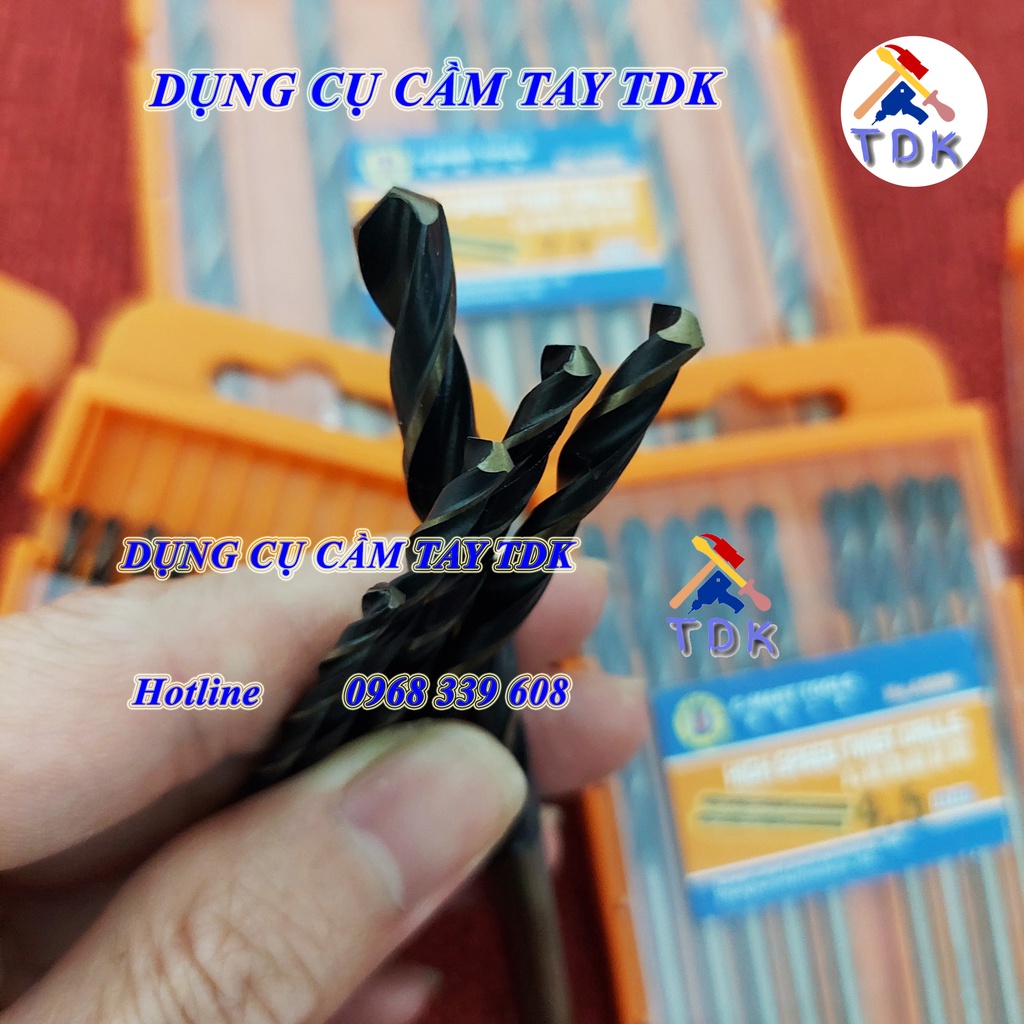 Mũi khoan sắt, mũi khoan inox A0200 1.5mm - 13mm chính hãng CMART