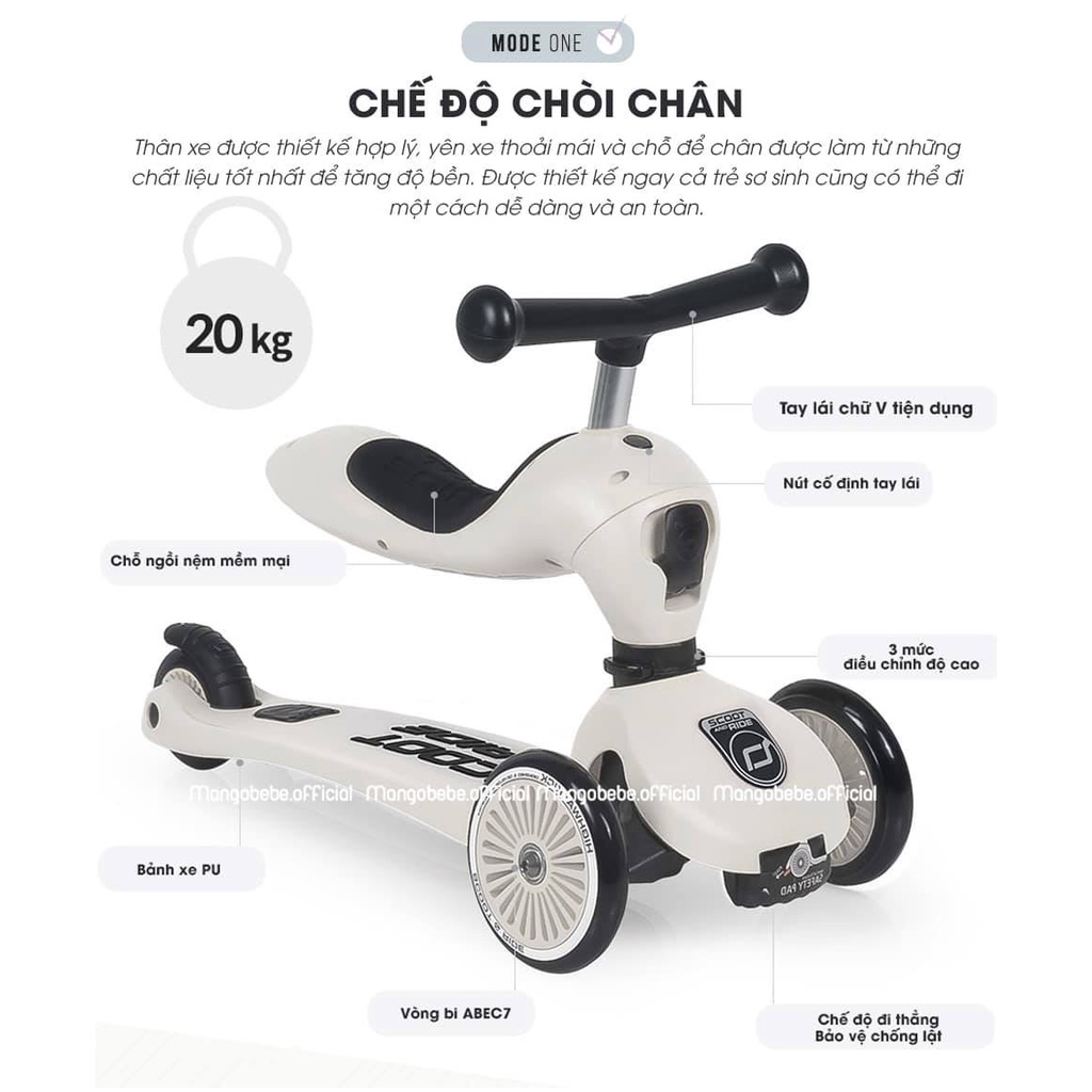 Xe Scoot And Ride Highwaykick 1 - Xe Scooter - Xe chòi chân 2in1 cho bé