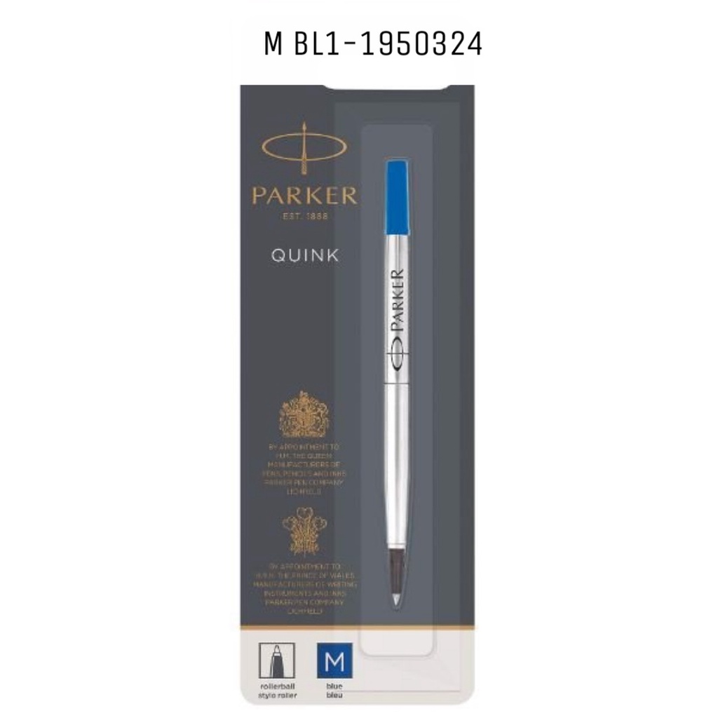 Ruột bút lông bi cao cấp Parker xanh M BL1-1950324 ( 1 cây / vỉ ) hàng có kiểm tra chất lượng và an toàn