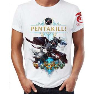Áo thun Liên Minh Huyền Thoại 3D Tướng Mordekaiser Pentakill (Trắng)