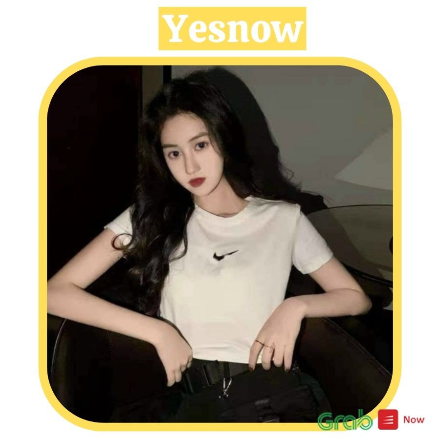 [Mã FAMAYWA giảm 10K đơn 50K] Áo Croptop NKE Trơn Cộc Tay Unisex 2 Màu Đen Trắng, Áo Croptop Phong Cách ( hàng có sẵn )