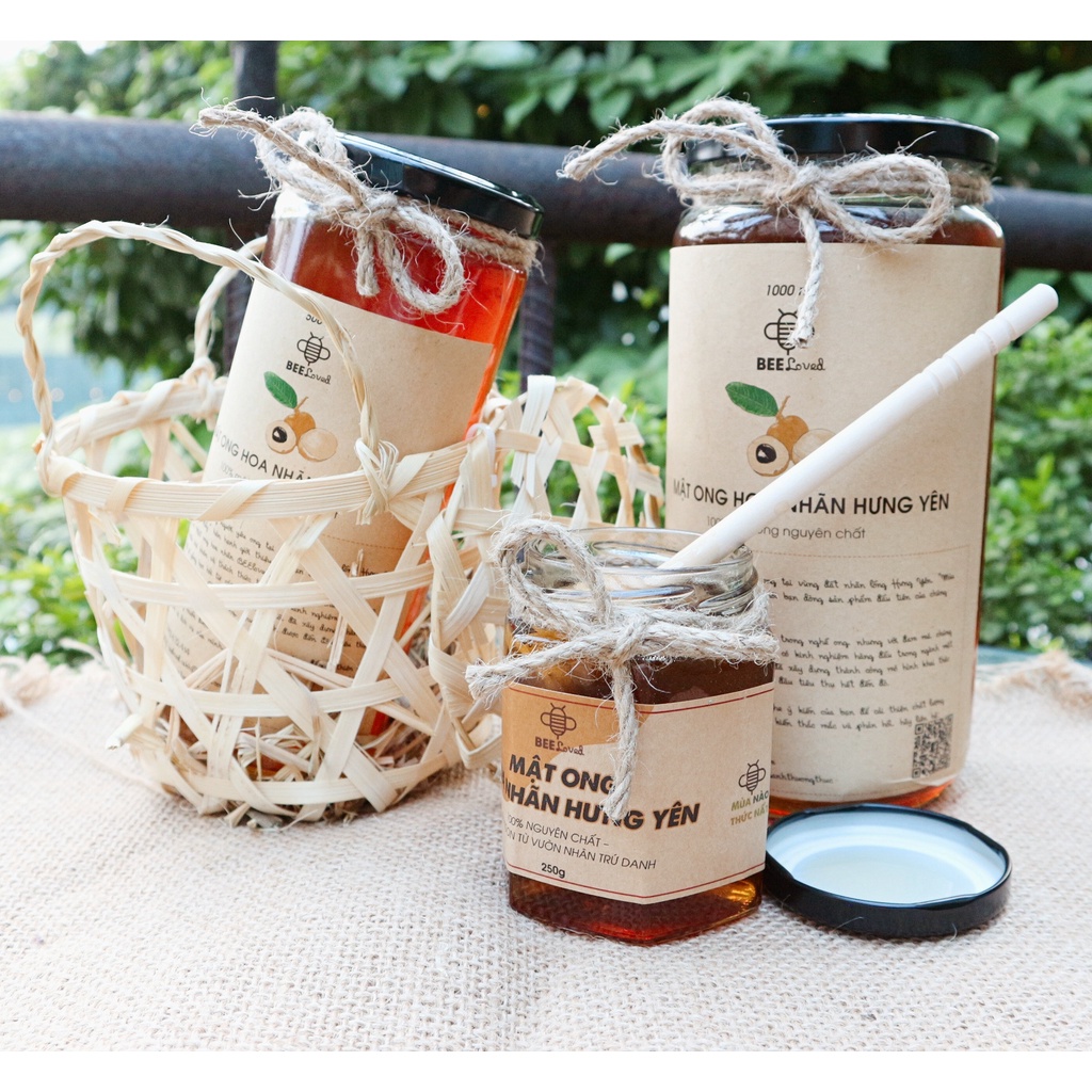Mật Ong Nguyên Chất Hoa Nhãn Beeloved/ Cam Kết Hoàn Trả Nếu Không Hài Lòng. 500ml - 1000ml