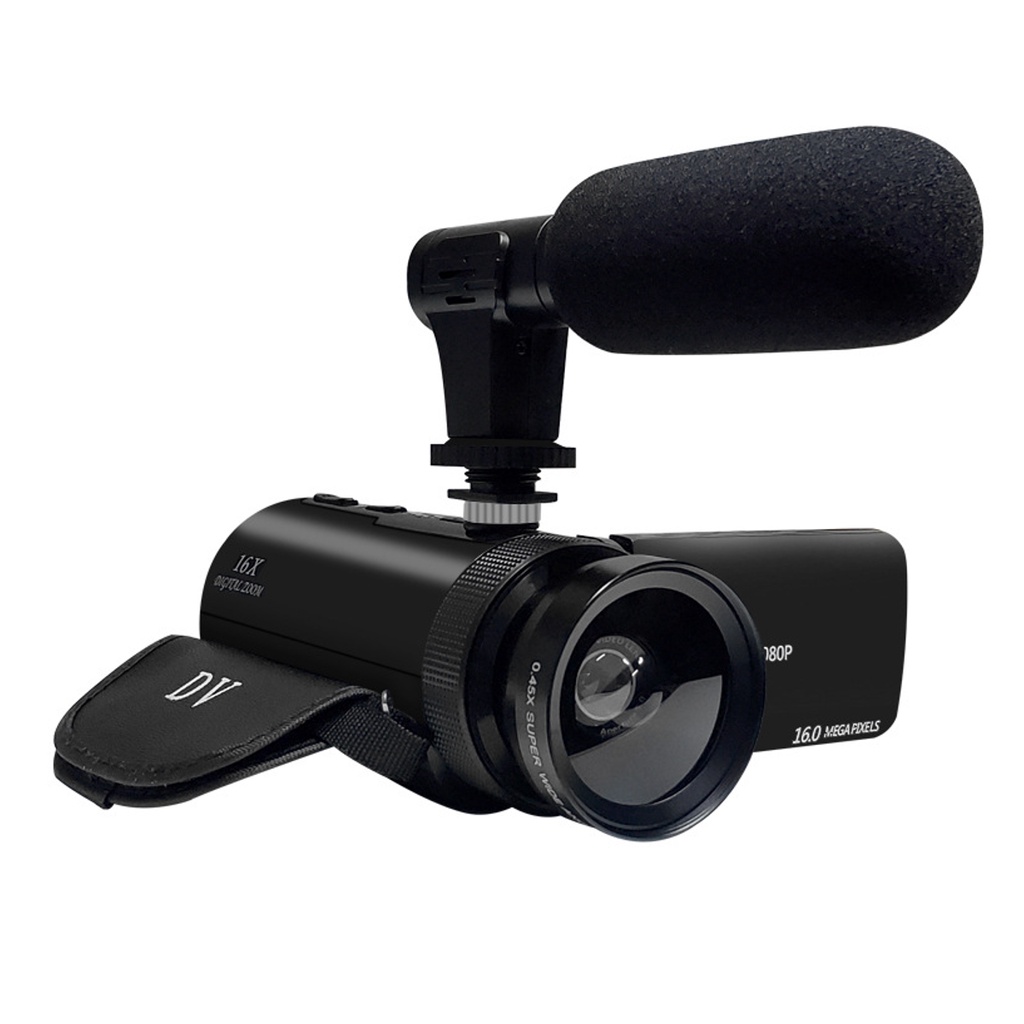 Máy Quay Chuyên Nghiệp 2.4 Inch 16MP 1080P HD IPS HD 18X Với Micro