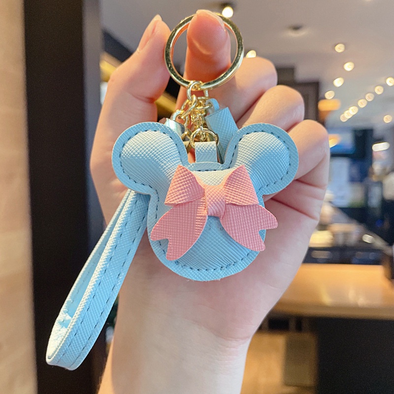 Vòng Tay Da PU Mặt Hình Đầu Chuột Mickey Đáng Yêu Sáng Tạo