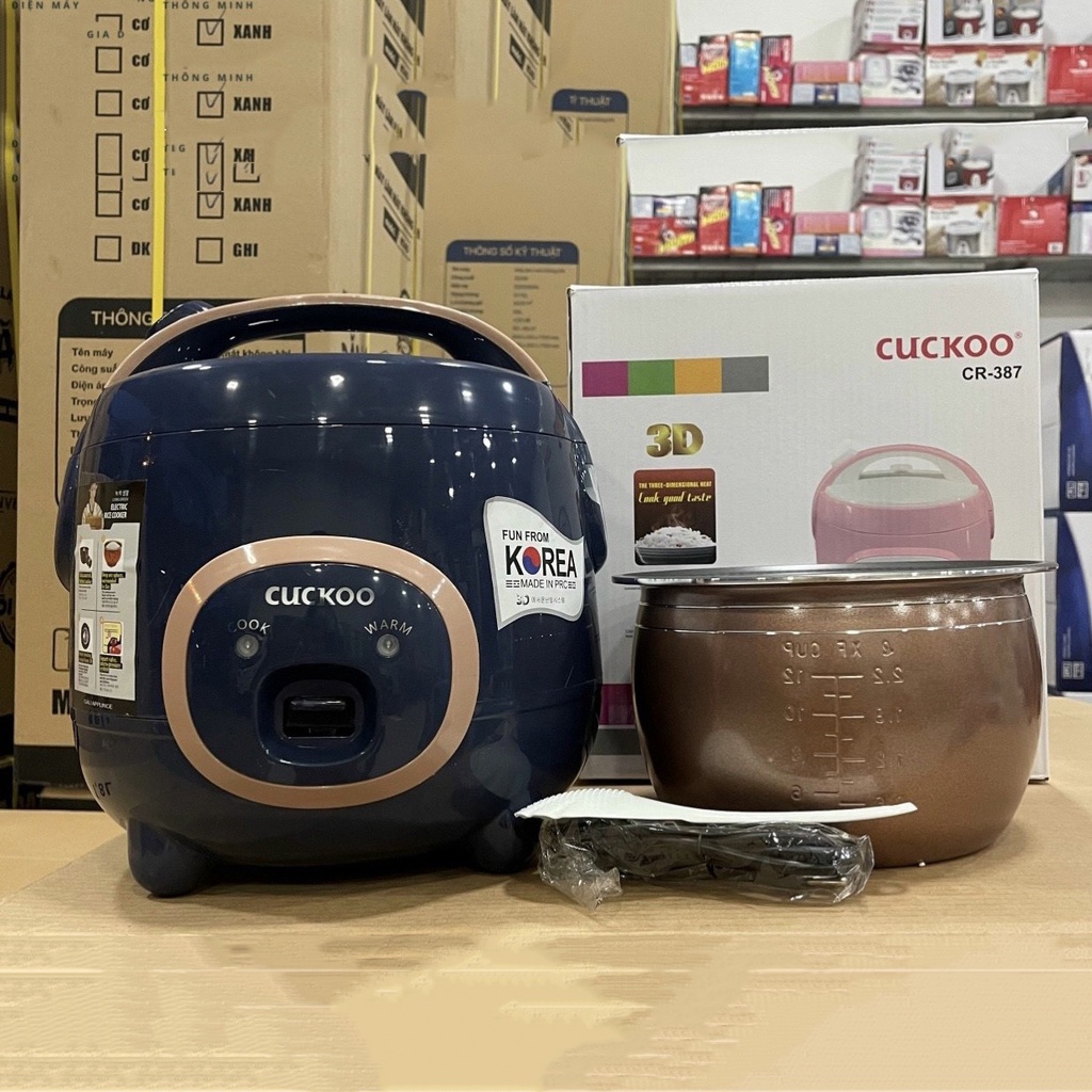 Nồi Cơm Điện mini CUCKOO CR387/NKMedia- Dung tích 1L,1L2,1L8 kiểu dáng Con Lợn Siêu Đáng Yêu, BH 12 tháng