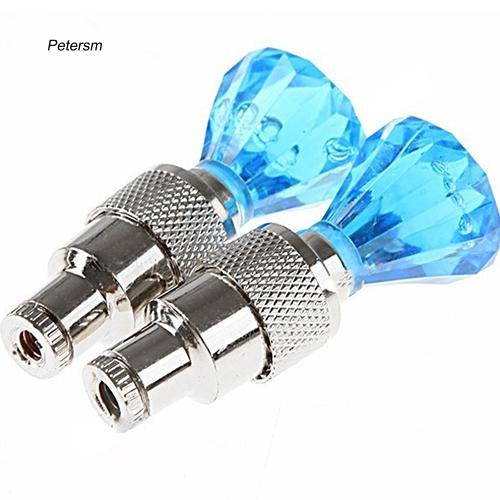 Set 2 đèn LED gắn van bơm hơi dùng để trang trí bánh xe ô tô / mô tô