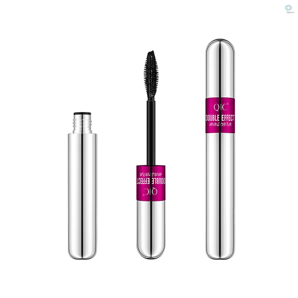 Mascara QIC màu đen chống thấm nước lâu trôi chuốt dày và cong mi với 2 màu khác nhau
