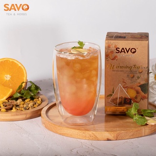 Trà Warming tea SAVO - Trà thảo mộc (trà đen, gừng, hoa cúc, vỏ cam)