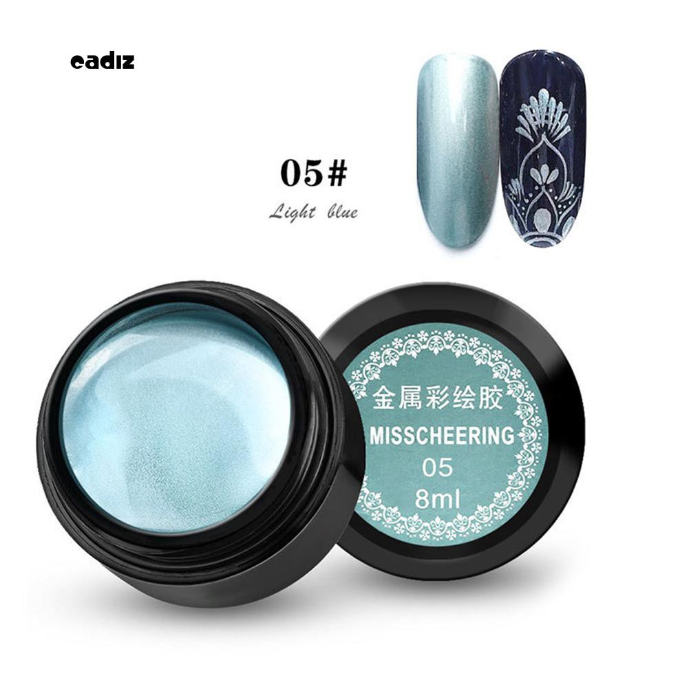 [Hàng mới về] Gel sơn móng tay màu kim loại kháng nước lâu trôi