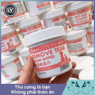 Bông lau vết ố mắt , vệ sinh tai cho chó mèo Phụ kiện Long Vũ