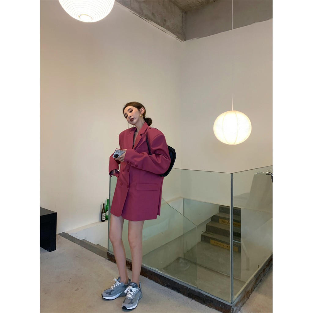 (Hàng Đẹp)Ảnh thật 3 hình cuối-2W585.Áo blazer oversize thời trang phong cách Hàn Quốc | BigBuy360 - bigbuy360.vn