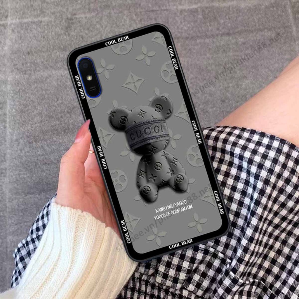 Ốp Xiaomi Redmi 7A / 8A / 9A bear, k@ws thương hiệu phong cách ốp lưng thời trang cao cấp