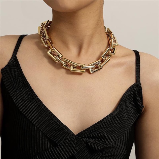 Vòng cổ - chocker xích ( hàng xi đẹp )