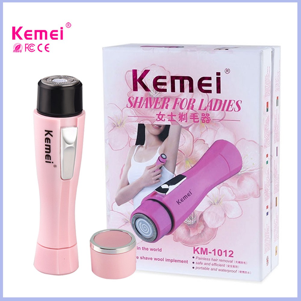Máy wax (cạo) lông nách mini bỏ túi Kemei KM-1012- Máy Cạo Lông Nách kemei km-1012 tẩy nhanh tất cả các lông nách lông t