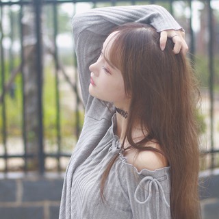 Áo hàn Quốc trể vai len