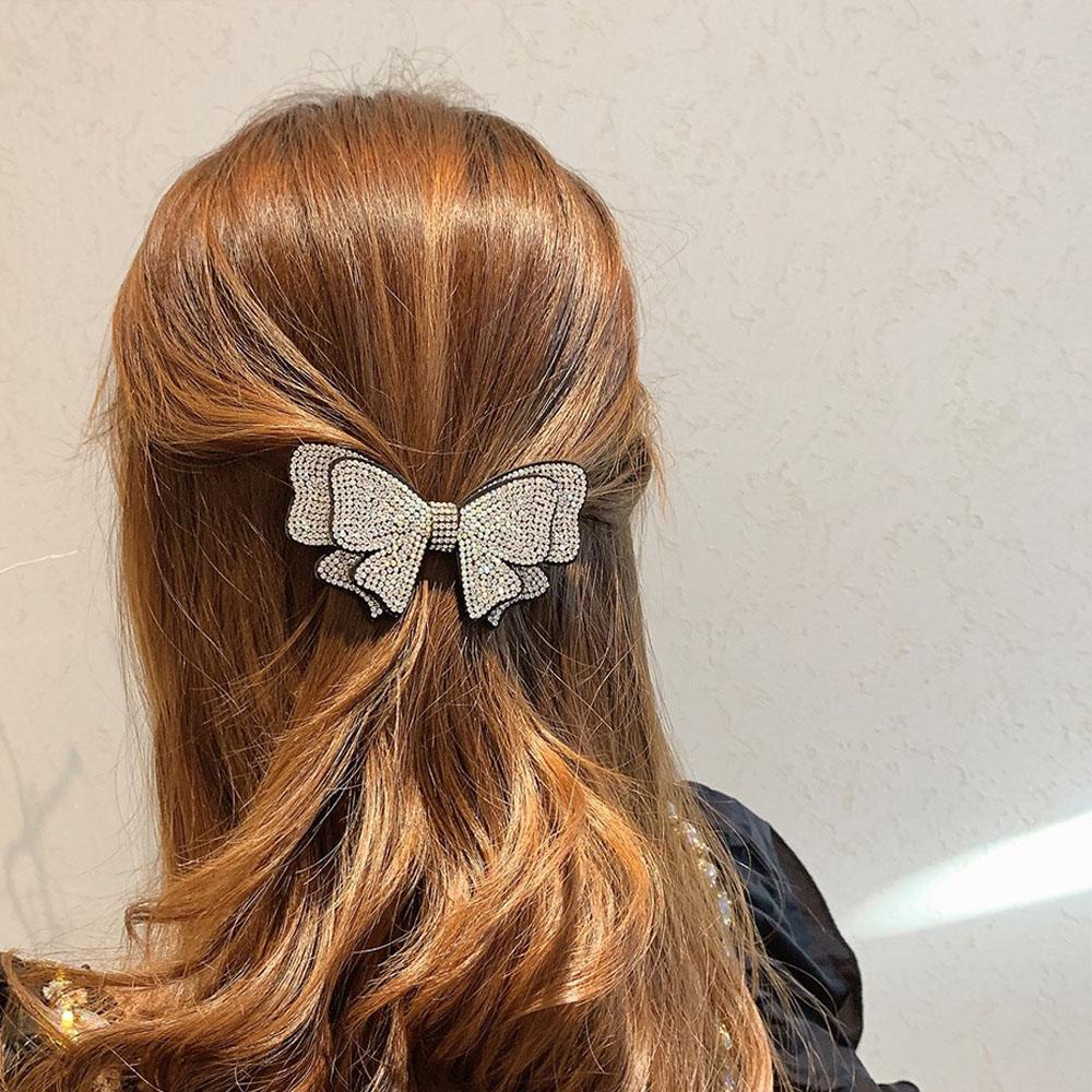 Kẹp Tóc Hàn Quốc WMES15H|Trang Sức Dự Tiệc Toàn Bộ|Kẹp Tóc Hình Nơ Cho Nữ