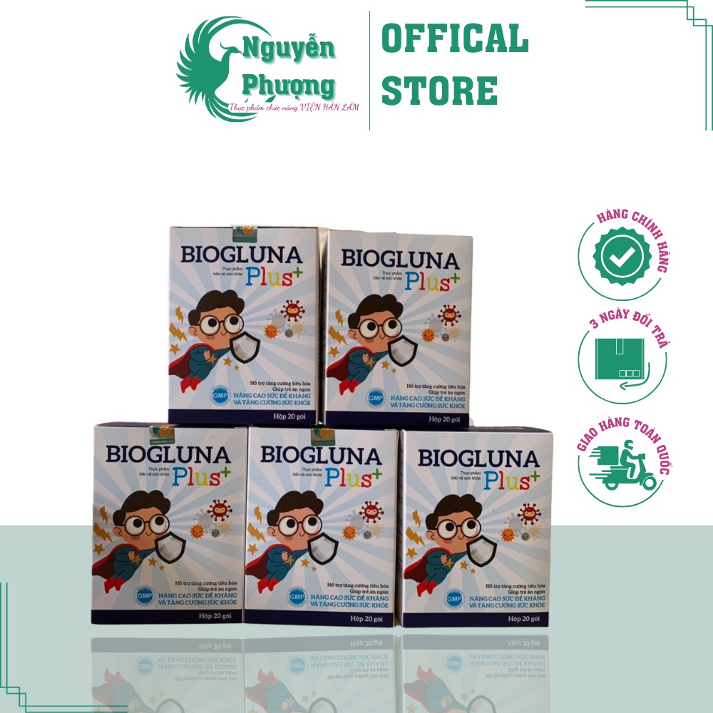 Cốm Biogluna Plus 💥 CAM KẾT CHÍNH HÃNG 💥 Cốm tăng đề kháng, tăng cường chức năng gan, tiêu hóa - Viện Hàn Lâm KHCN VN