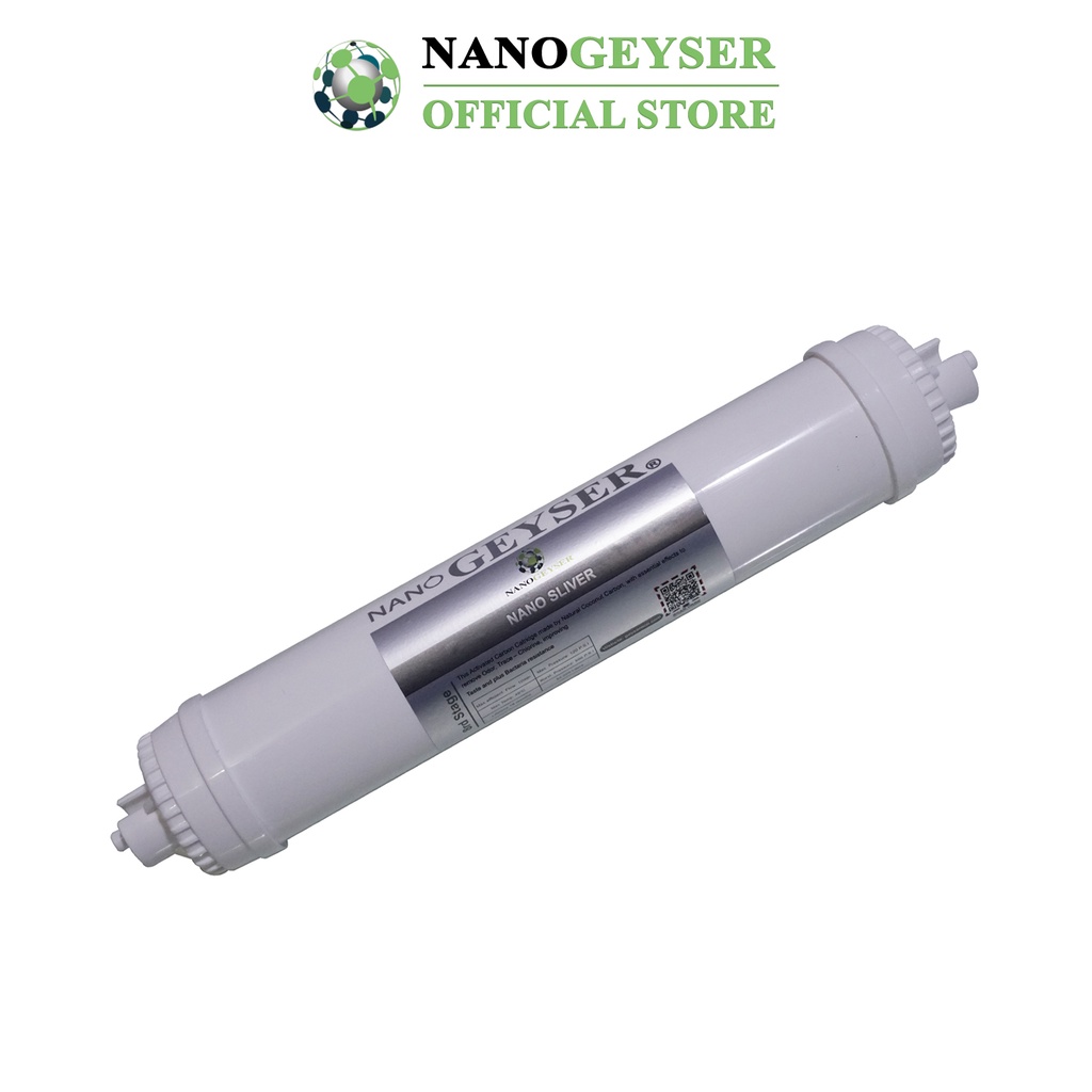 Lõi Nano Silver Ag+ Nano Geyser, Giúp diệt khuẩn trong nước, Dùng cho các dòng máy lọc nước RO, NANO, UF, Kangaroo, Aqua