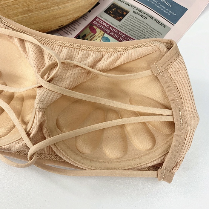 Áo lót vải cotton Không Dây Hở Lưng Mềm Mại Thoải Mái Thời Trang Cho Nữ