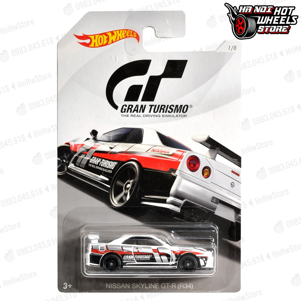 Xe Hot Wheels 2018 - Nissan Skyline GTR R34 Gran Turismo 2 hotwheels