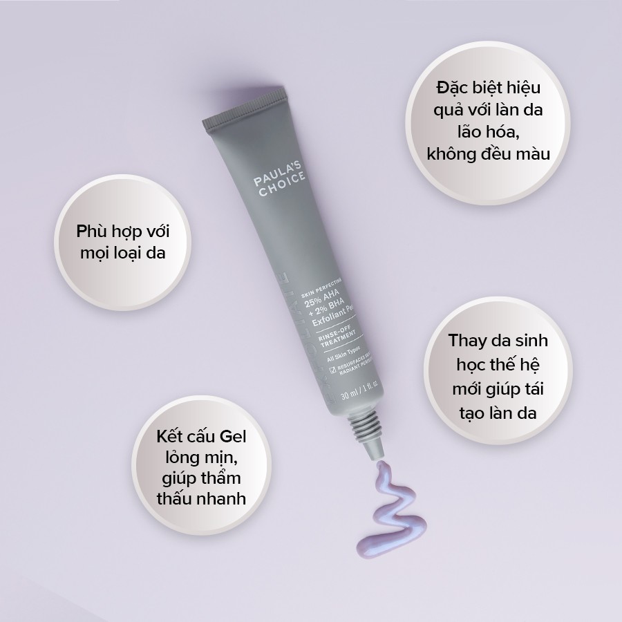 Tinh chất thay da sinh học, tái tạo tế bào mới Paula's Choice 25% AHA + 2% BHA Exfoliant Peel  30ml - 9560 | BigBuy360 - bigbuy360.vn