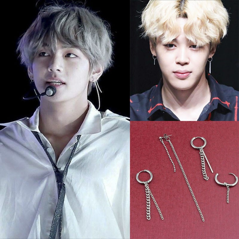 Khuyên tai BTS Jimin kiểu Hàn Quốc