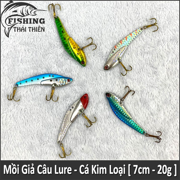 Mồi Giả Cá Kim Loại 7cm, 20g Câu Lure Cá Lóc, Chẽm, Chày, Các Loại Cá Săn Mồi