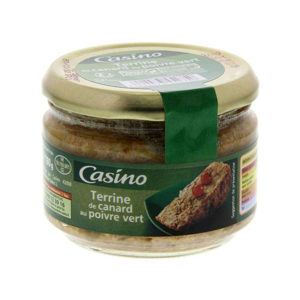 Terrine Vịt Casino 180g Nhập Khẩu - Casino Terrine de Canard au Poivre Vert