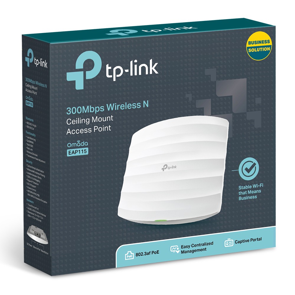 Access Point gắn trần Wi-Fi chuẩn N tốc độ 300Mbps TP-LINK EAP115