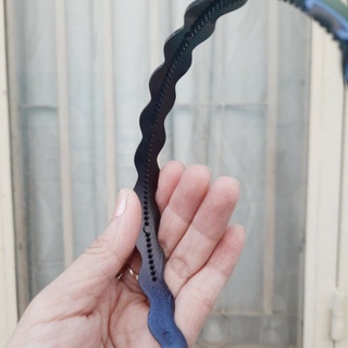(sale trầy)Bờm cài tóc bản dợn đen bóng/đen nhám (bản 1cm)