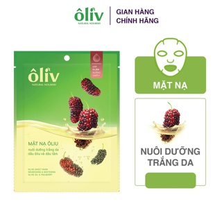  Mặt Nạ Ôliv giúp nuôi dưỡng trắng da từ Dầu Ôliu và Chiết Xuất Dâu Tằm 22g