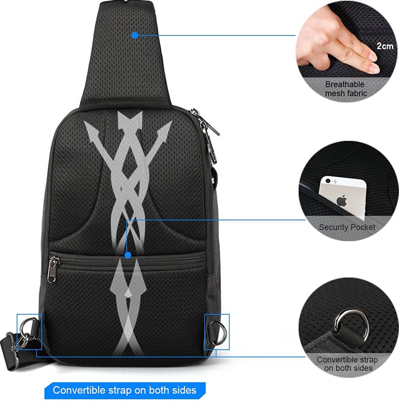 Túi đeo chéo trước ngực đa năng dành cho nam | BigBuy360 - bigbuy360.vn