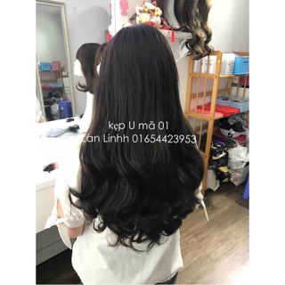 tóc giả kẹp chữ U cao cấp mã 01