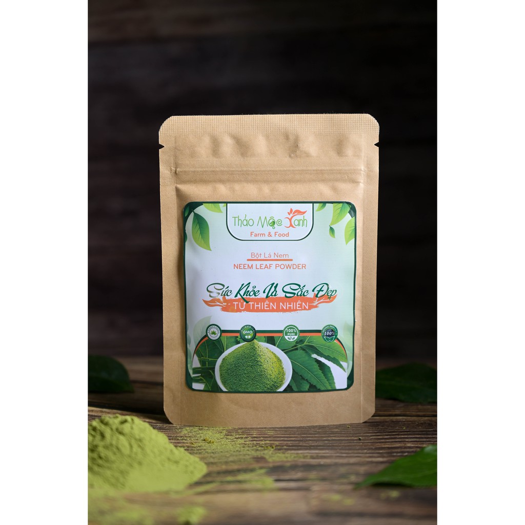 Bột Lá Neem Ấn Độ nguyên chất Handmade gói 1kg