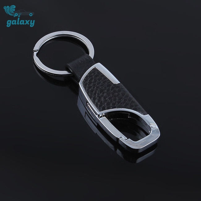 Móc Khóa Hình galaxy Bằng Kim Loại Và Da Độc Đáo