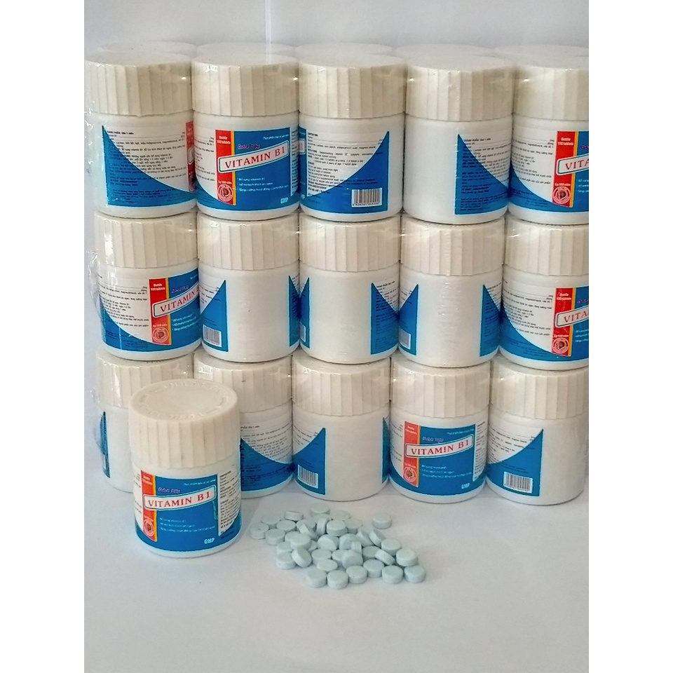Viên uống VITAMIN B1 LỌ 100 VIÊN DAKTIN giúp ăn ngon miệng hỗ trợ trong trường hợp viêm đa dây thần kinh, tê bì tay chân