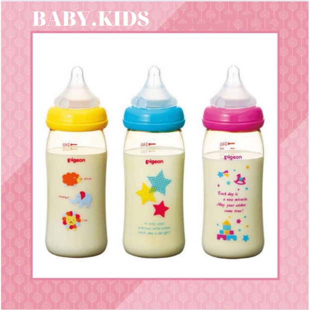 💖💖ĐỦ SIZE💖💖 Bình Sữa Pigeon Nội Địa Nhật 160ml/240ml