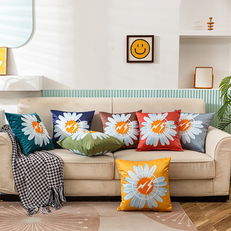 [Hàng cao cấp] Vỏ gối tựa lưng, trang trí sofa nhà cửa văn phòng, cửa hàng in 2 mặt M7