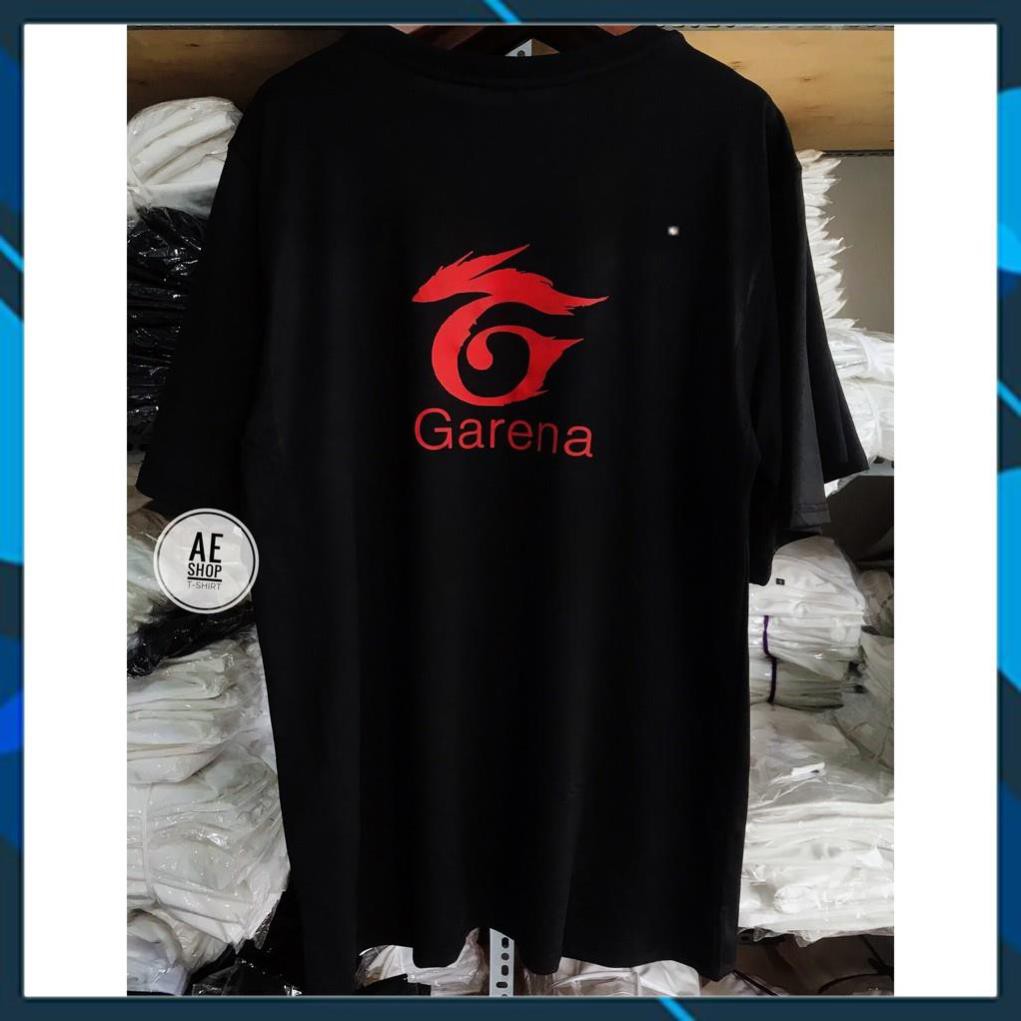 ( SALE 50%) Áo Thun Đen Trắng in hình Logo Game Garena