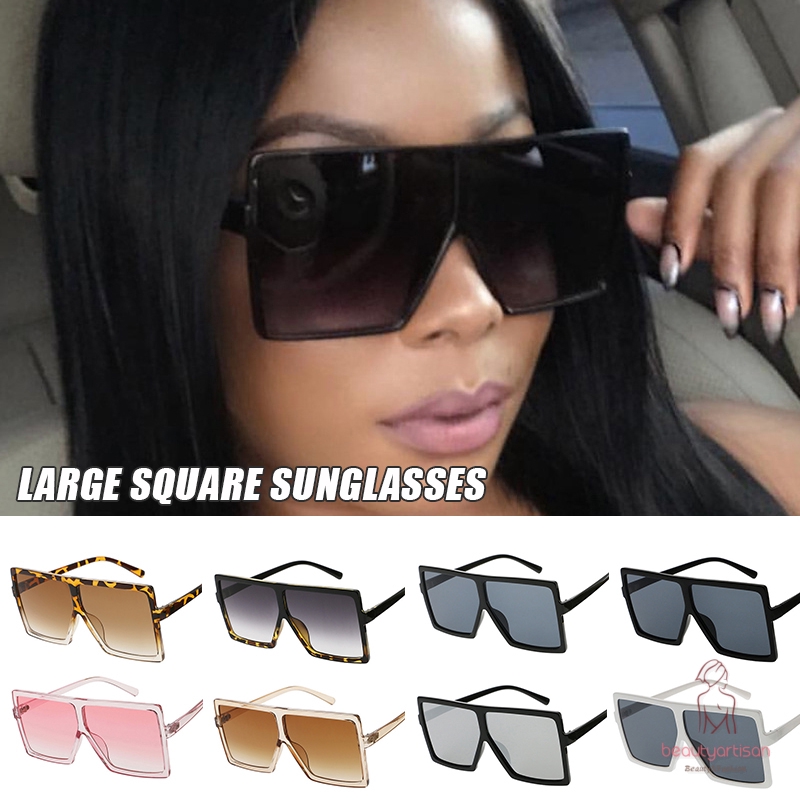 Oversized Square Flat Top Sunglasses Women Men Fashion Sunglasses Shade UV400 | BigBuy360 - bigbuy360.vn