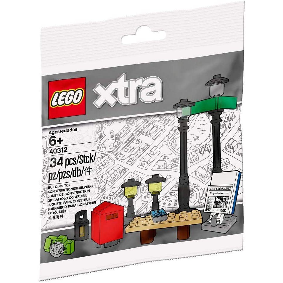 Lego 40312 Xtra Street Accessories - Phụ kiện đường phố ( Hàng có sẵn )