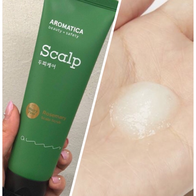 Tẩy da chết cho da đầu aromatica rosemary scalp scrub