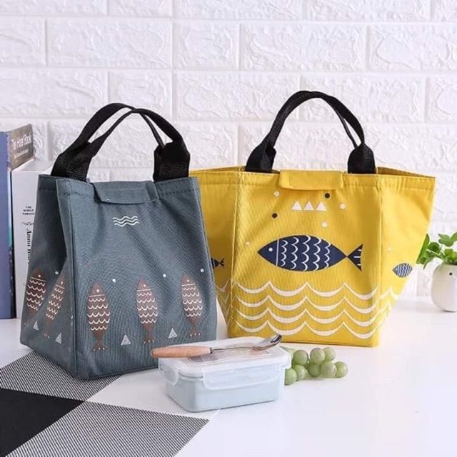 Túi giữ nhiệt đựng đồ ăn tiện dụng có quai xách. Đựng Hộp Cơm Giữ Nhiệt Cao Cấp