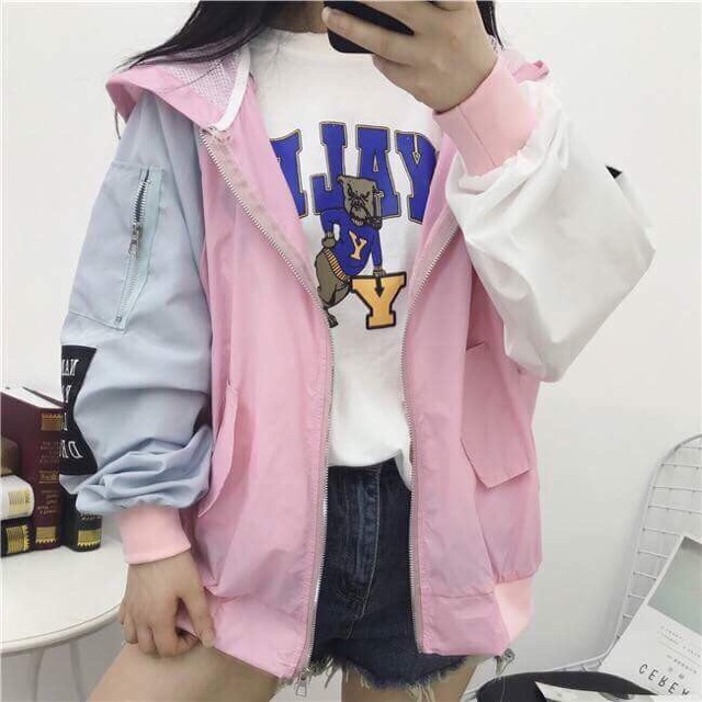 Ao khoác dù phối tay | BigBuy360 - bigbuy360.vn